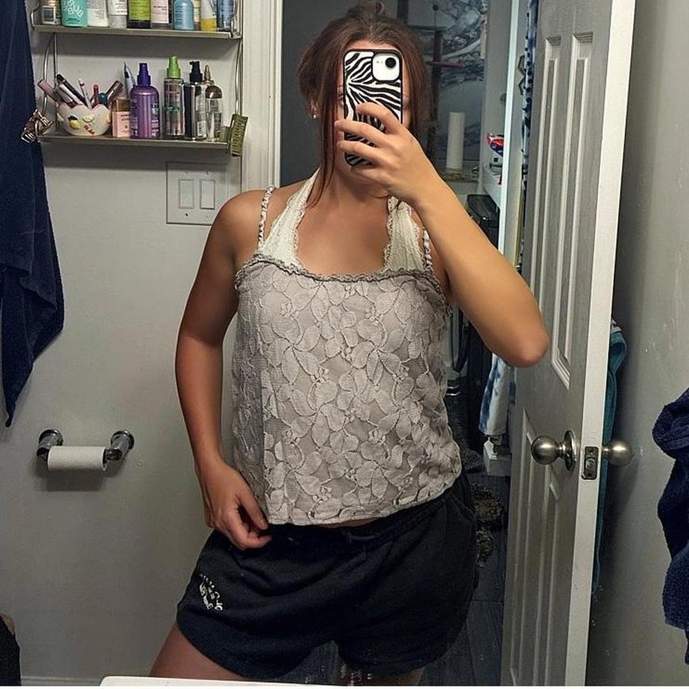 Hollister Floral Lace Cami Top  Size XS